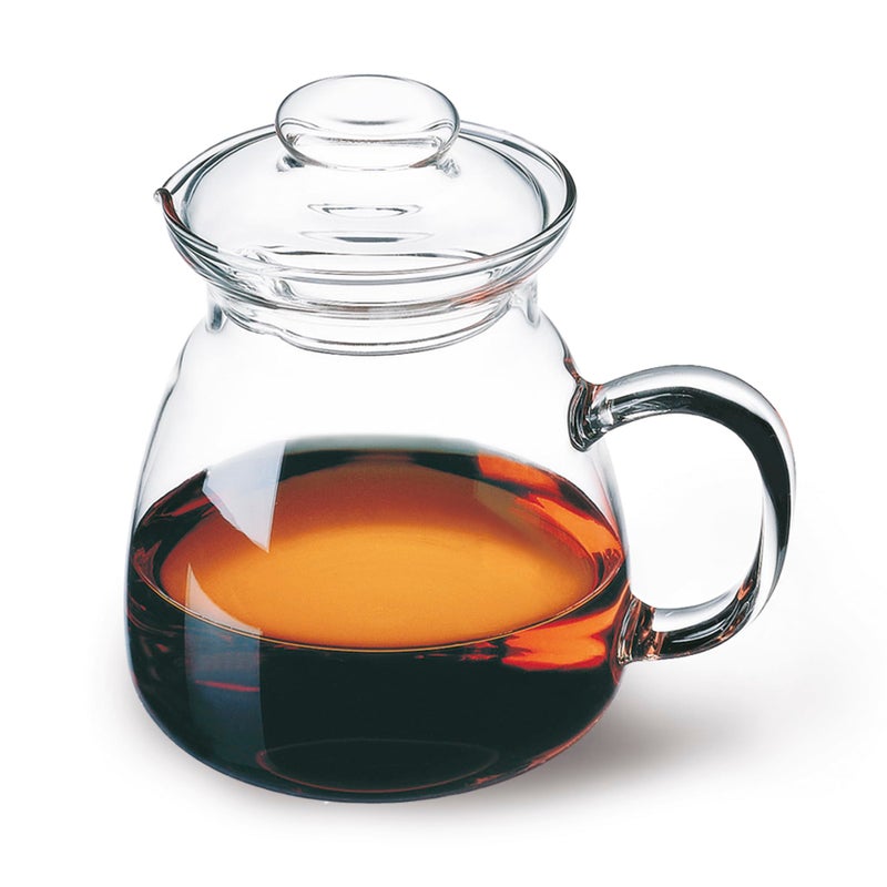 Simax Glassware 20 Oz. Glass Teapot | Short Spout, Microwave and Stovetop Safe, Heat, Cold, and Thermal Shock Resistant Borosilicate Glass, Makes a Stunning Presentation - Image 1